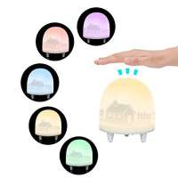 USB Rechargeable Silicone Gel Baby Night light Colorful Pat Lamp Children Cute Bedside Lamp Christmas Bedroom Light