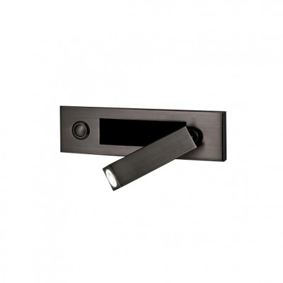 Black warm lighting LED recessed mounted Wall sconce lighting for hotel bedside