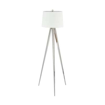 Modern Hotel Lighting Polished Chrome Triangle Floor Lamp For America light stand