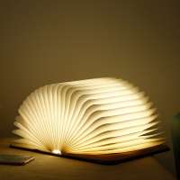 6Colour Book Lighting  Modes USB Bedside Lamp Decorative Lamp 1800mAh 360Degree Foldable